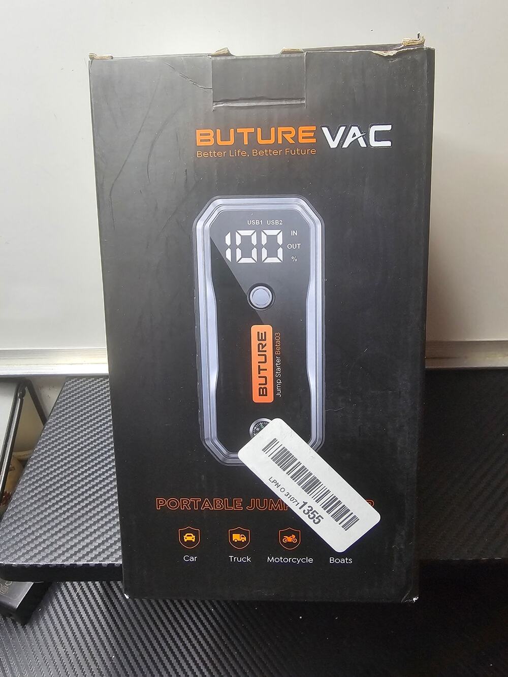 Beta03 7000A Portable Car Jump Starter Battery Pack 12V Power Bank LCD Display